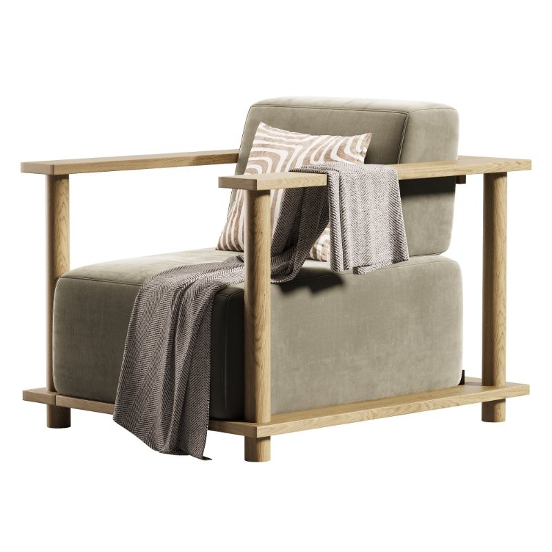 Pinet Teak Outdoor Lounge Chair - Image 4