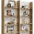Wooden wall shelf unit with decor - Thumbnail 2