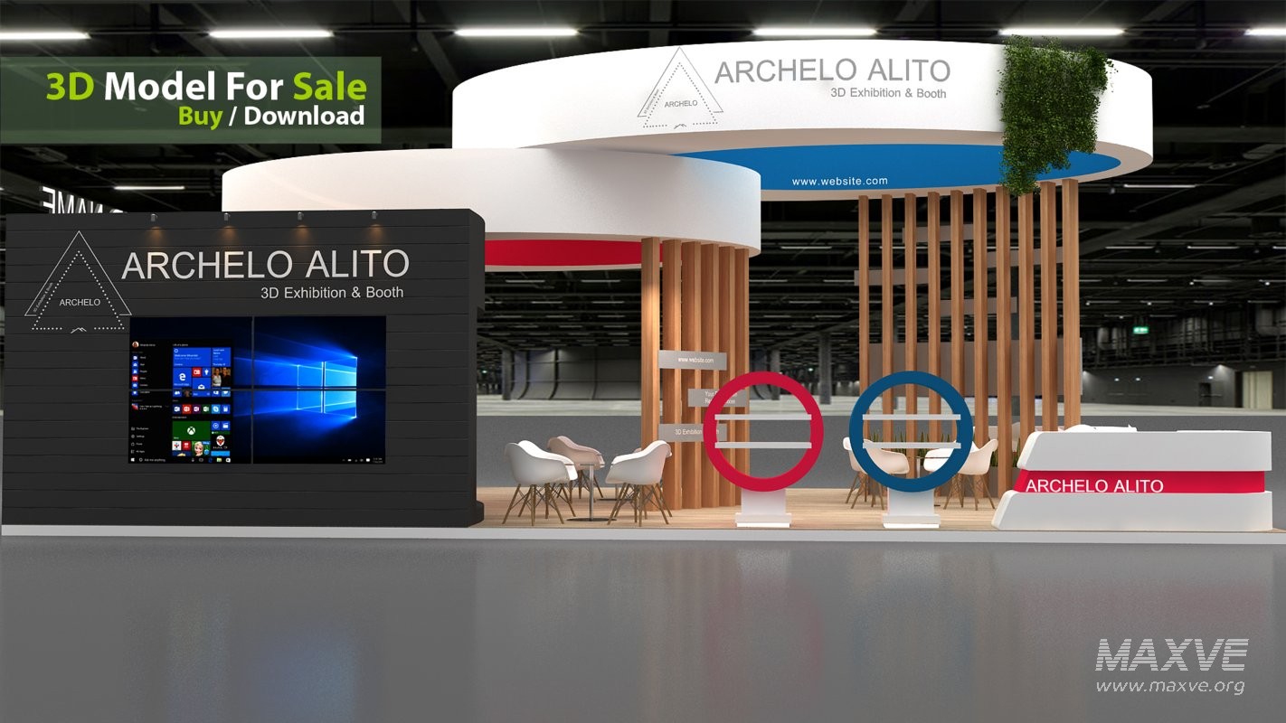 3d model booth stand - Image 5