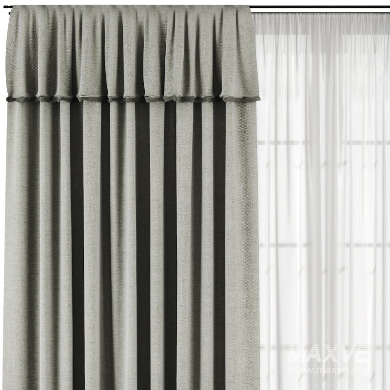 Silk and Cotton Curtain Set 93 - Image 2