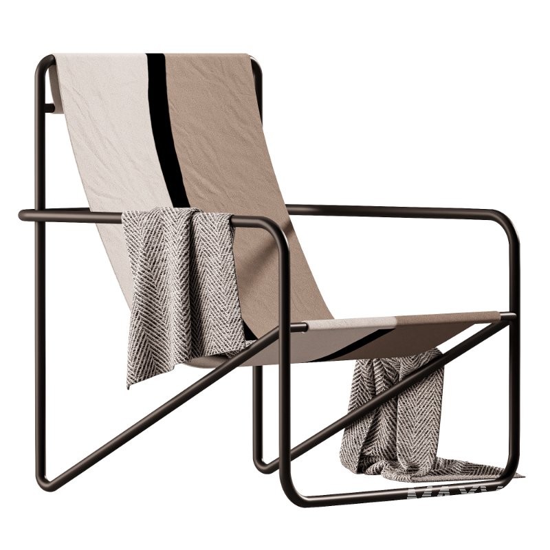 Ferm Living Desert Lounge Chair – Soil - Image 1