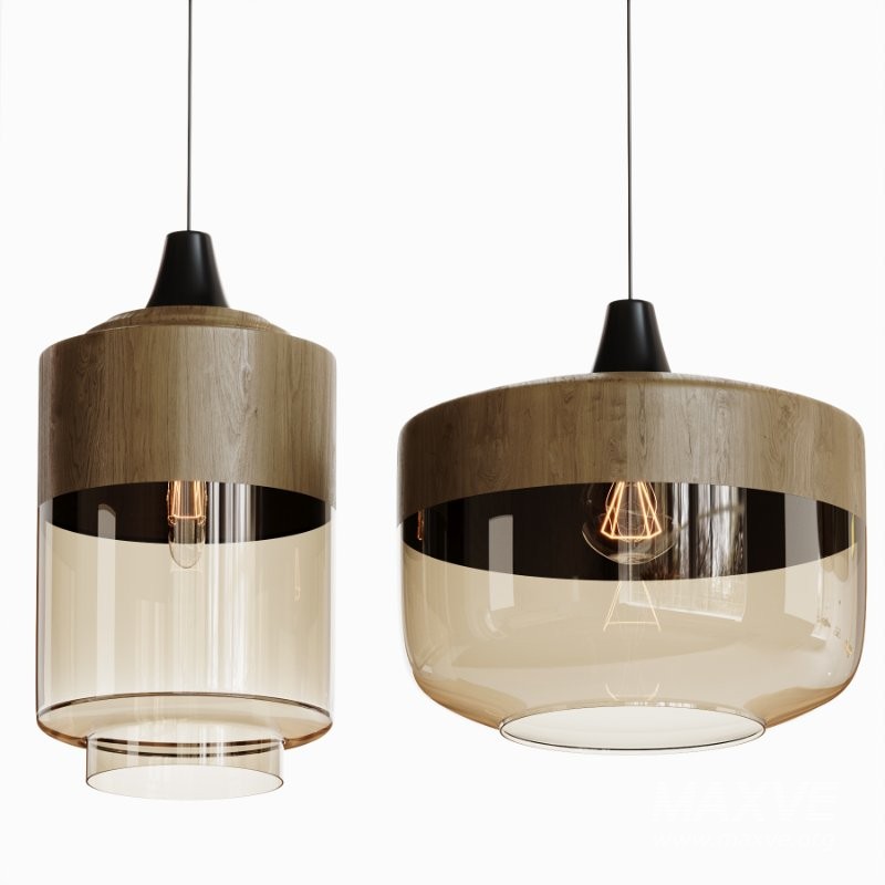 Wood Style Pendant Light - Image 1