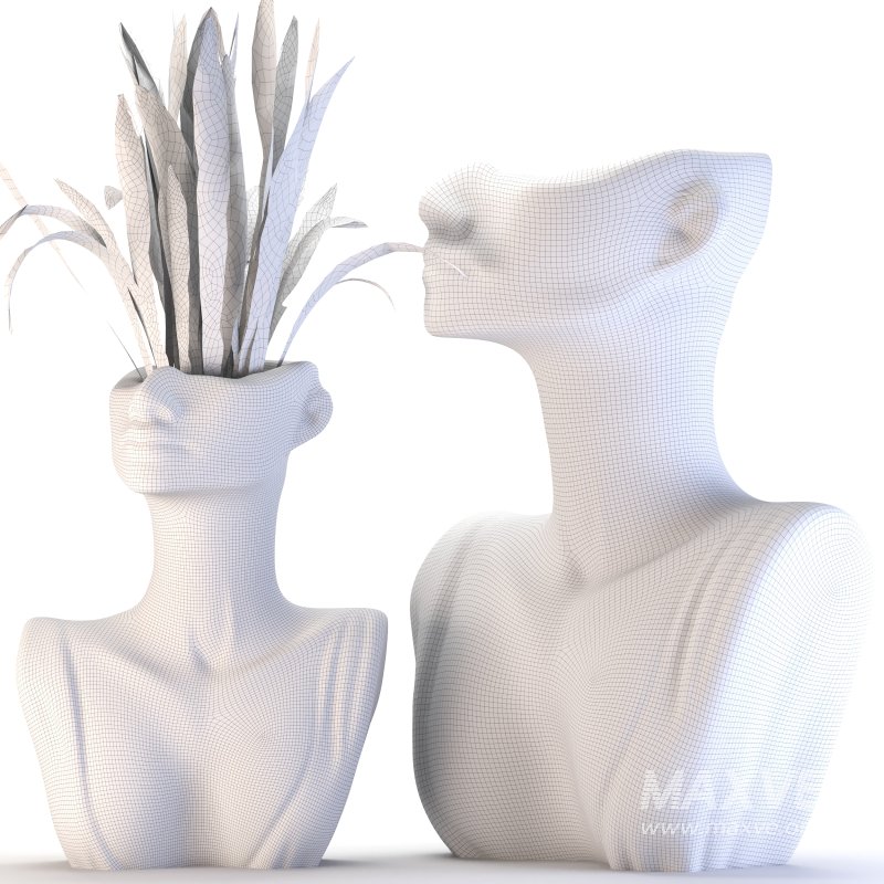 Woman Sculpture Pot Planter - Image 1