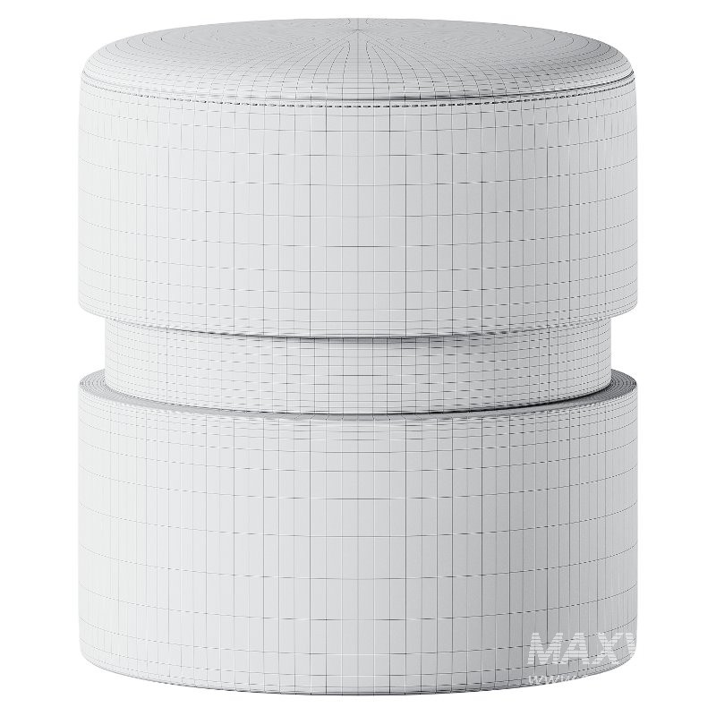 Tara Floral Green Pouf - Image 3