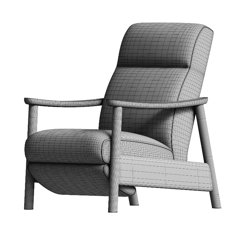 Domingo Vegan Leather Accent Chair - Image 3