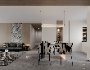 Modern living room and dining room interior scene - Thumbnail 5