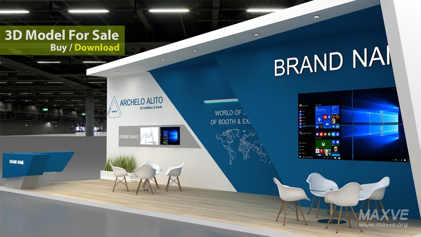 stall 3d model - Image 4