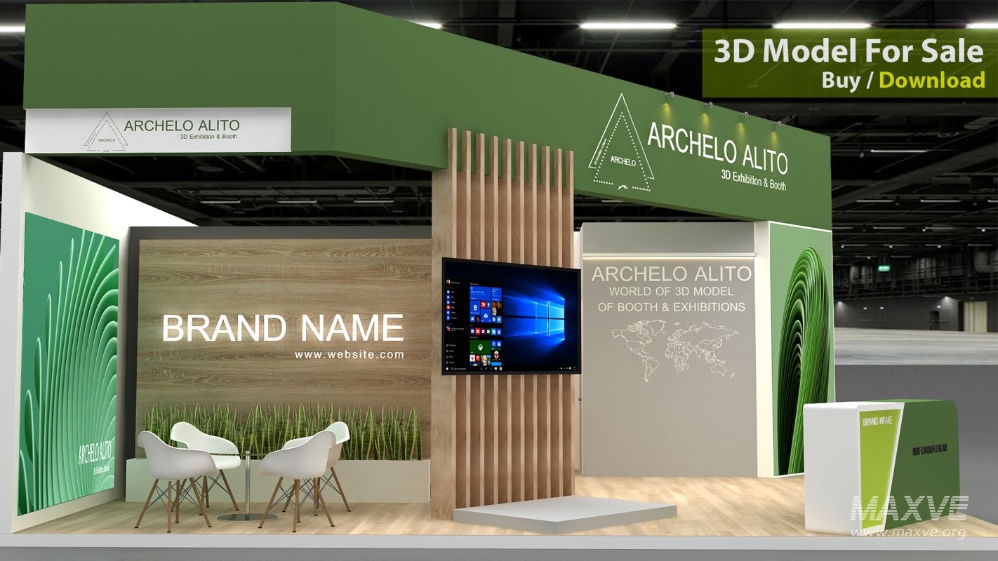 stall 3d model - Image 4
