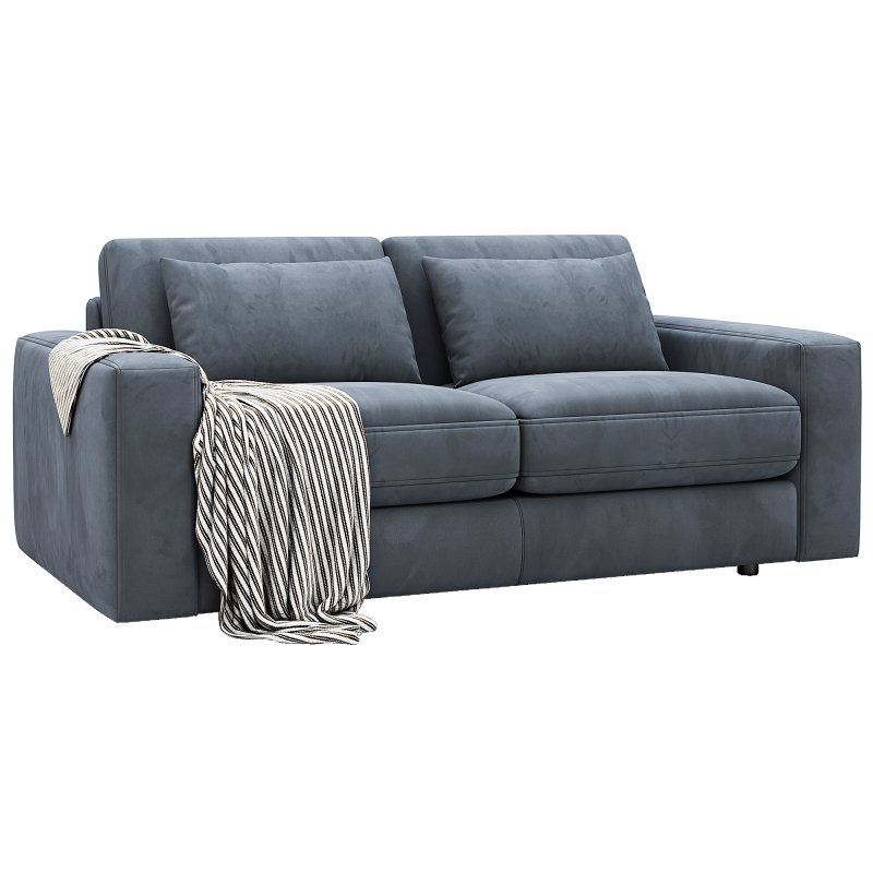 Kipton Wide Arm Nubuck Leather Sofa 211 By Arhaus - Image 3