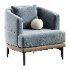 modern linen armchair - Thumbnail 3