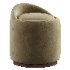 Swirl Swivel Ottoman - Thumbnail 1