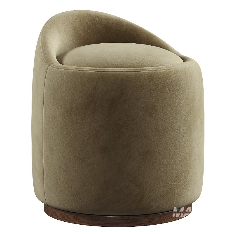 Swirl Swivel Ottoman - Image 1