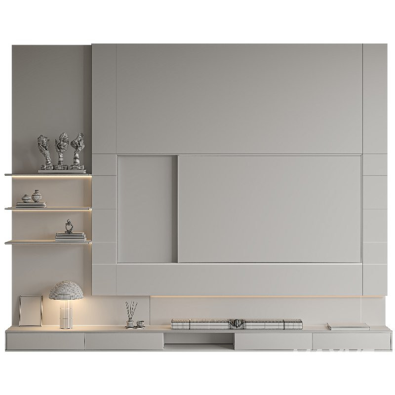 TV Wall-Set 07 - Image 4