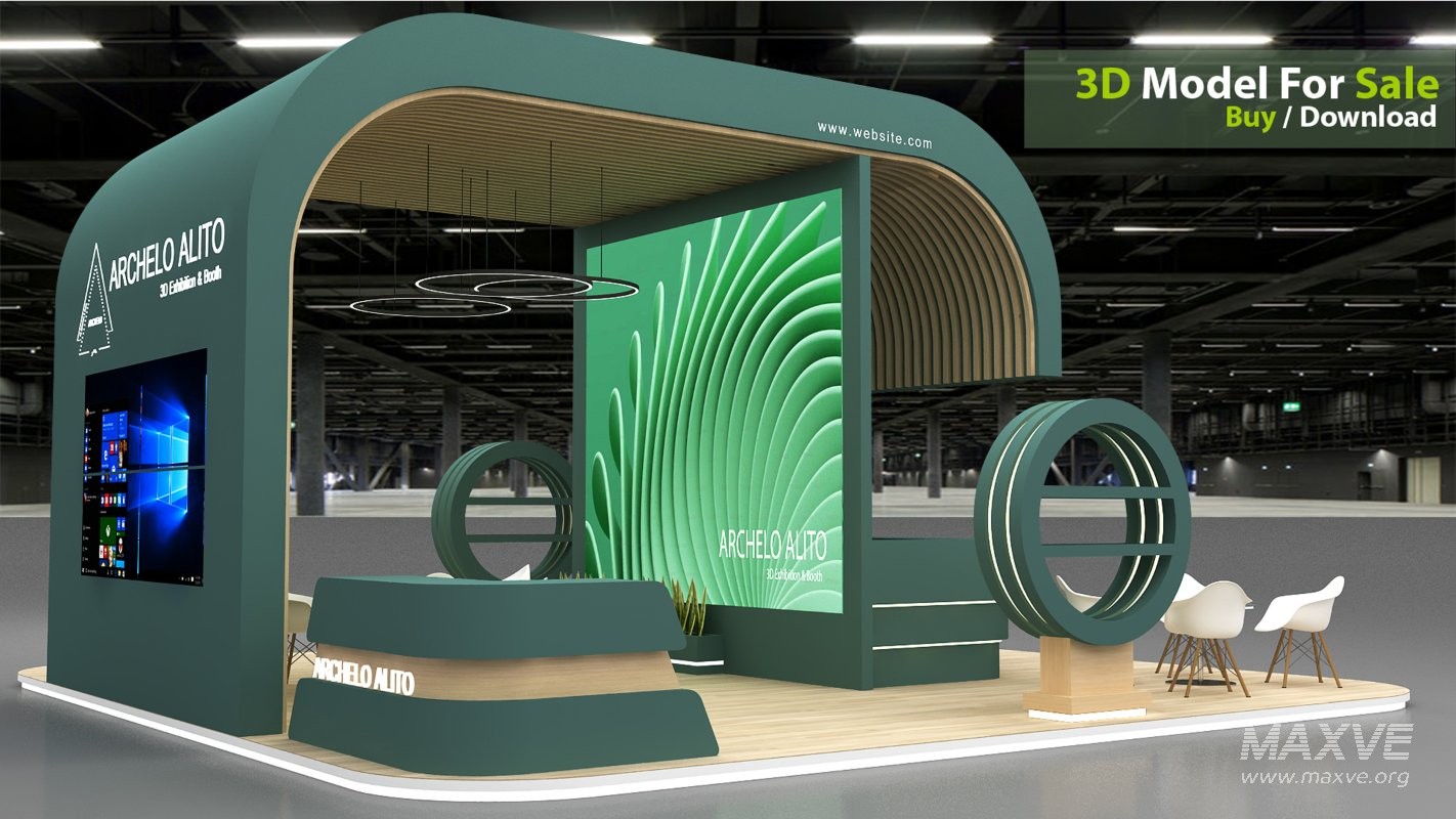 minimal booth exhibition - Image 2