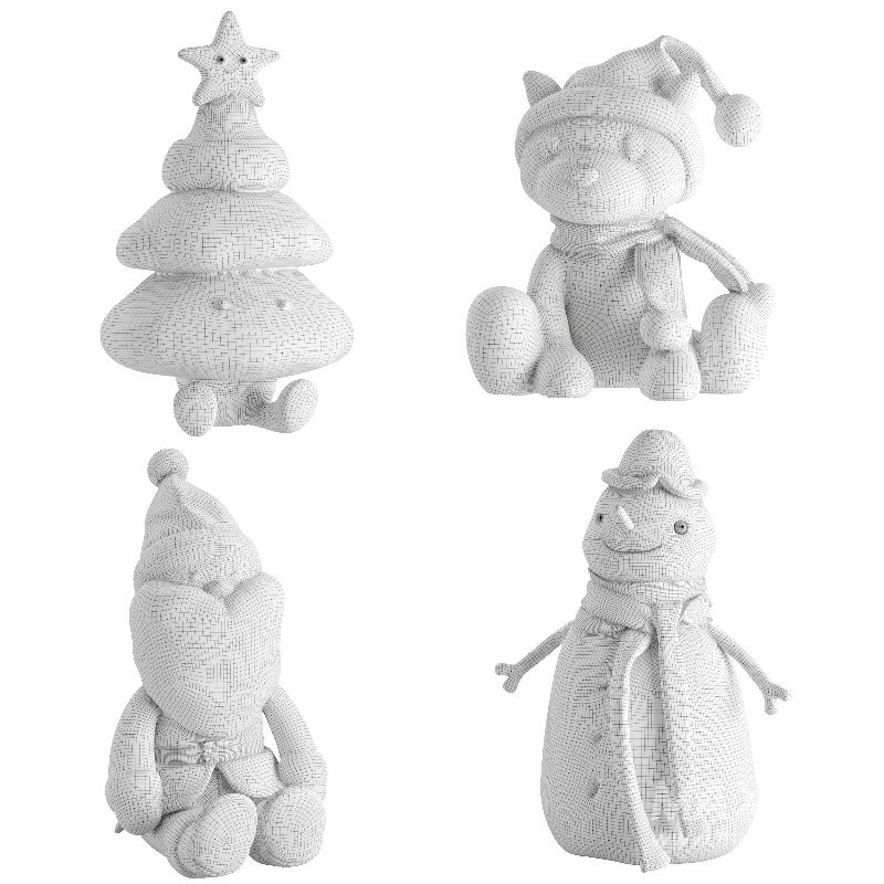 Plush Toys Set 13-Christmas - Image 4