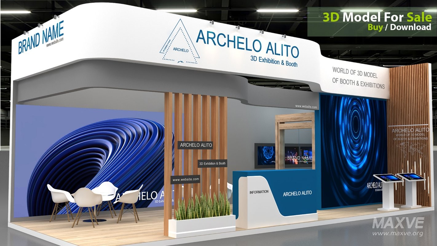 exhibition 3d model - Image 3