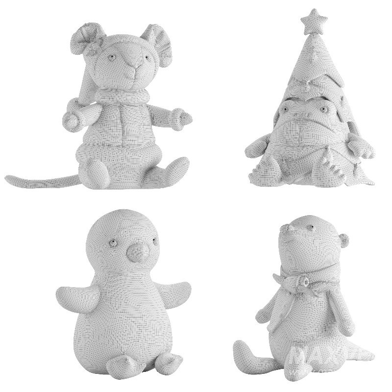 Plush Toys Set 20-Christmas - Image 4