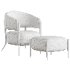 Santi Accent Chair with Ottoman - Thumbnail 4