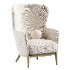 alva wingback accent chair - Thumbnail 7