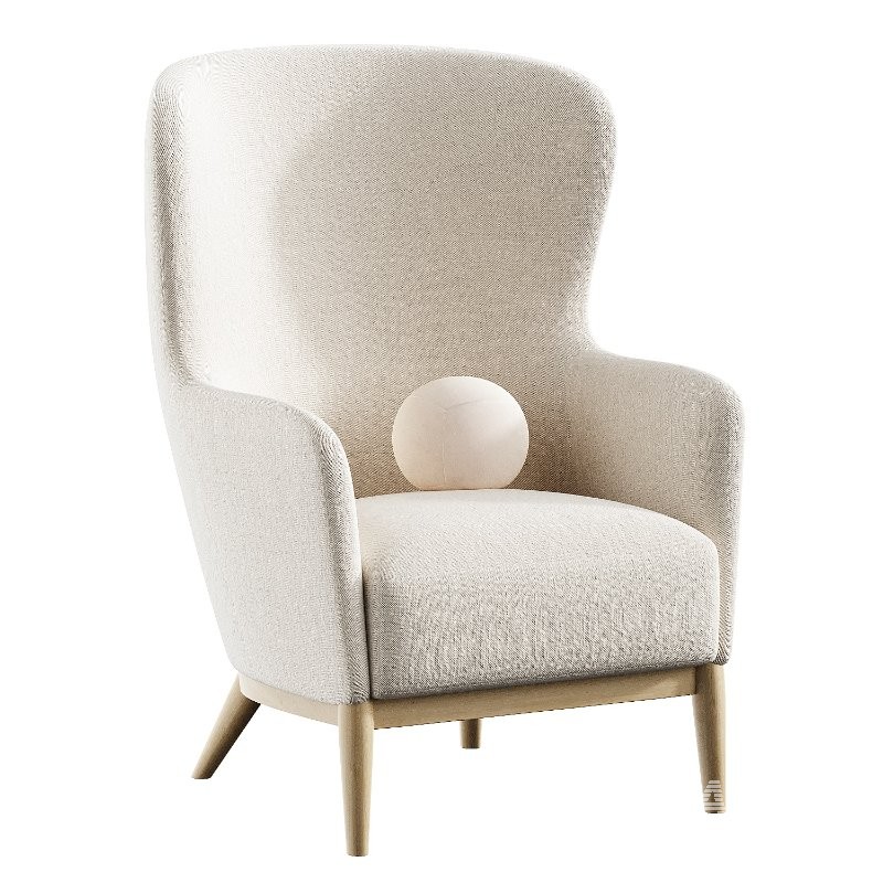 alva wingback accent chair - Image 7