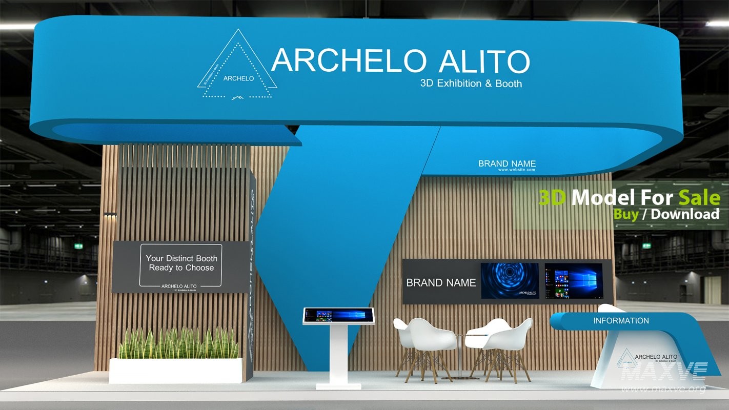 stall 3d model - Image 4