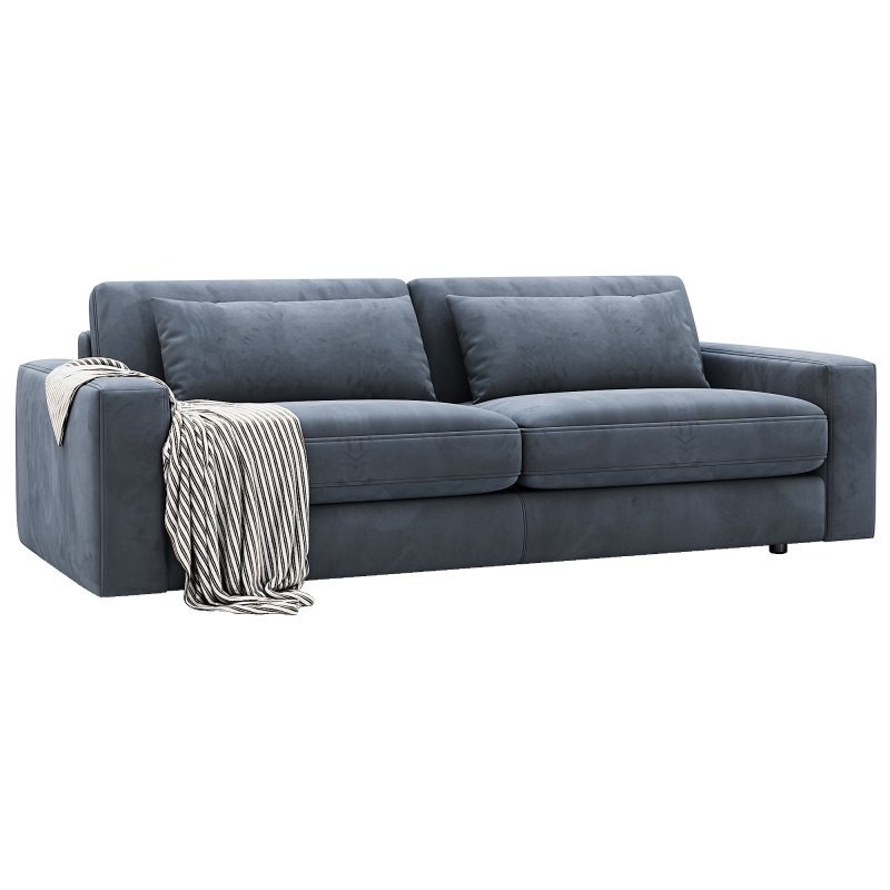 Kipton Wide Arm Nubuck Leather Sofa 268 By Arhaus - Image 4