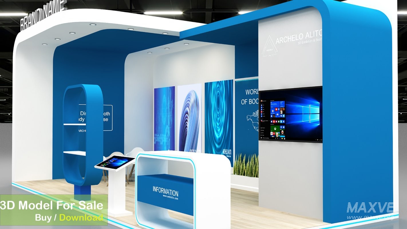 Exhibition Booth 3D Model - Image 4