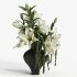 White Lily Cascade in Charcoal Vase 52 - Thumbnail 3