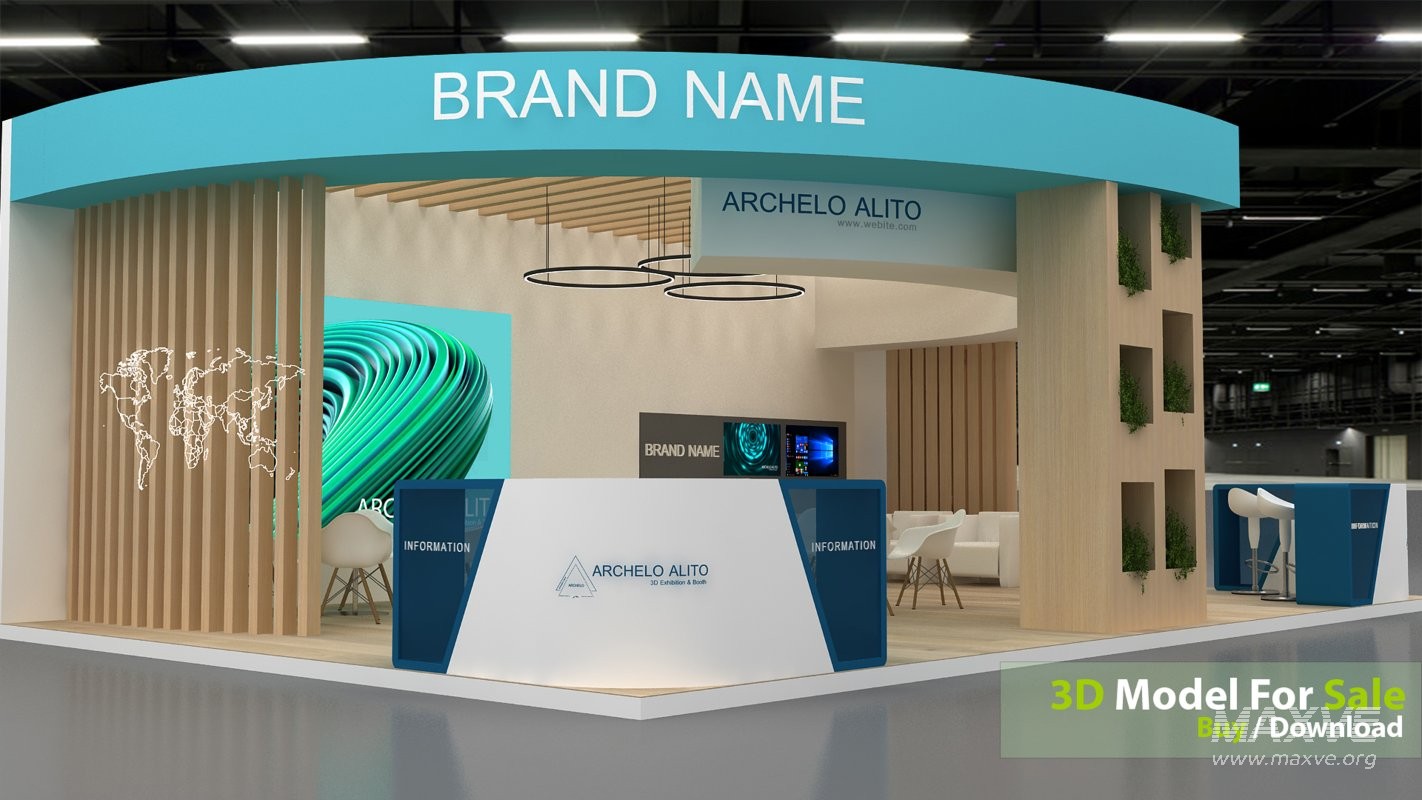 exhibition 3d model - Image 4
