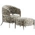 Santi Accent Chair with Ottoman - Thumbnail 1
