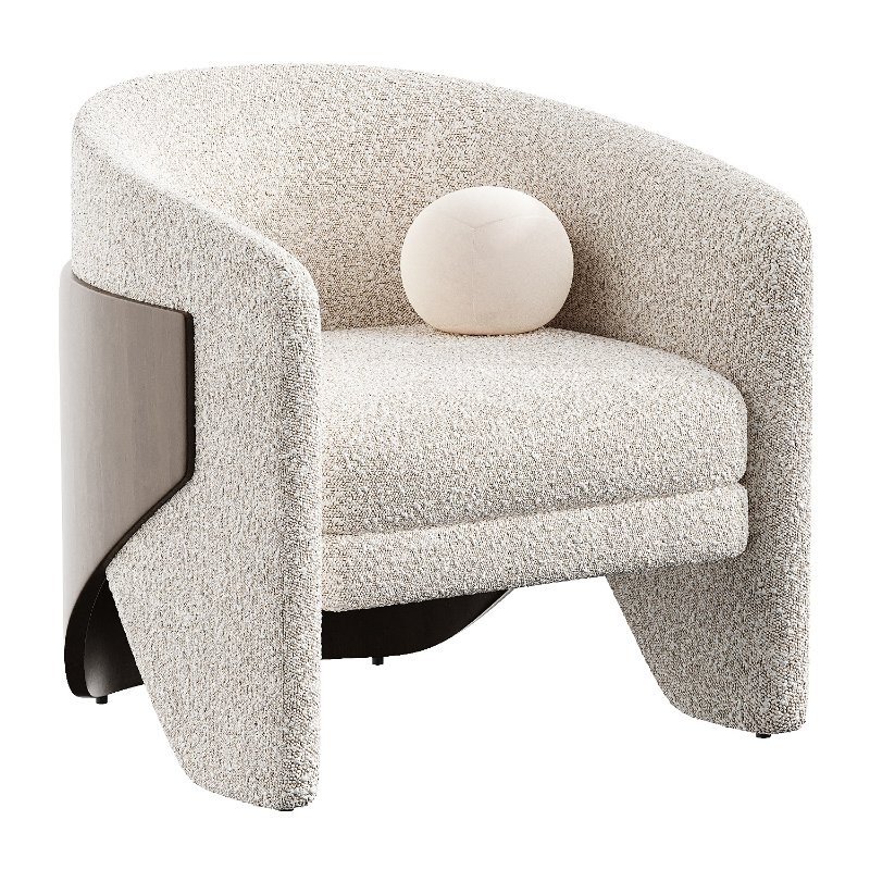 finn dove grey armchair - Image 7