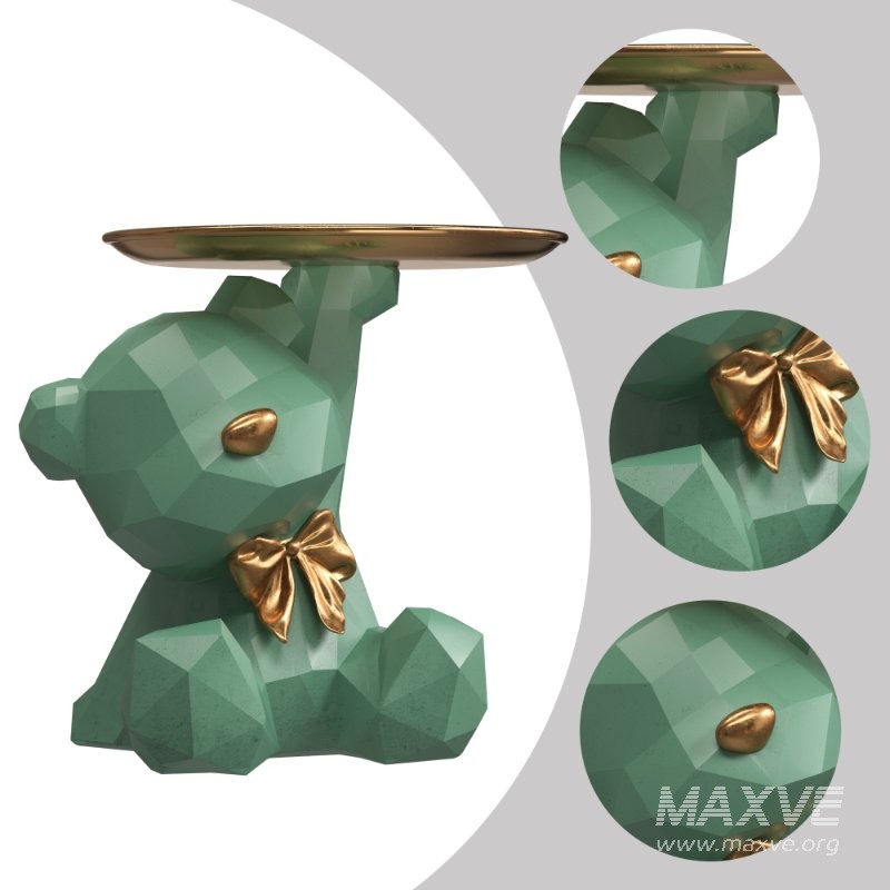 resin bear storage tray - Image 5