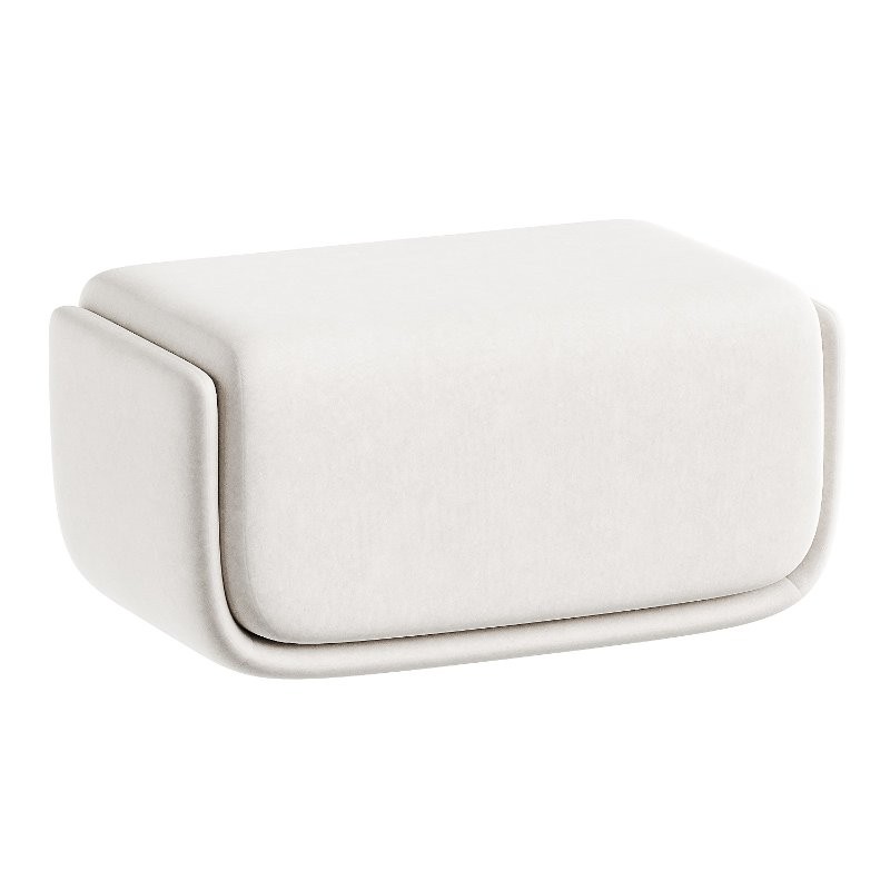 basket pouf black - Image 2