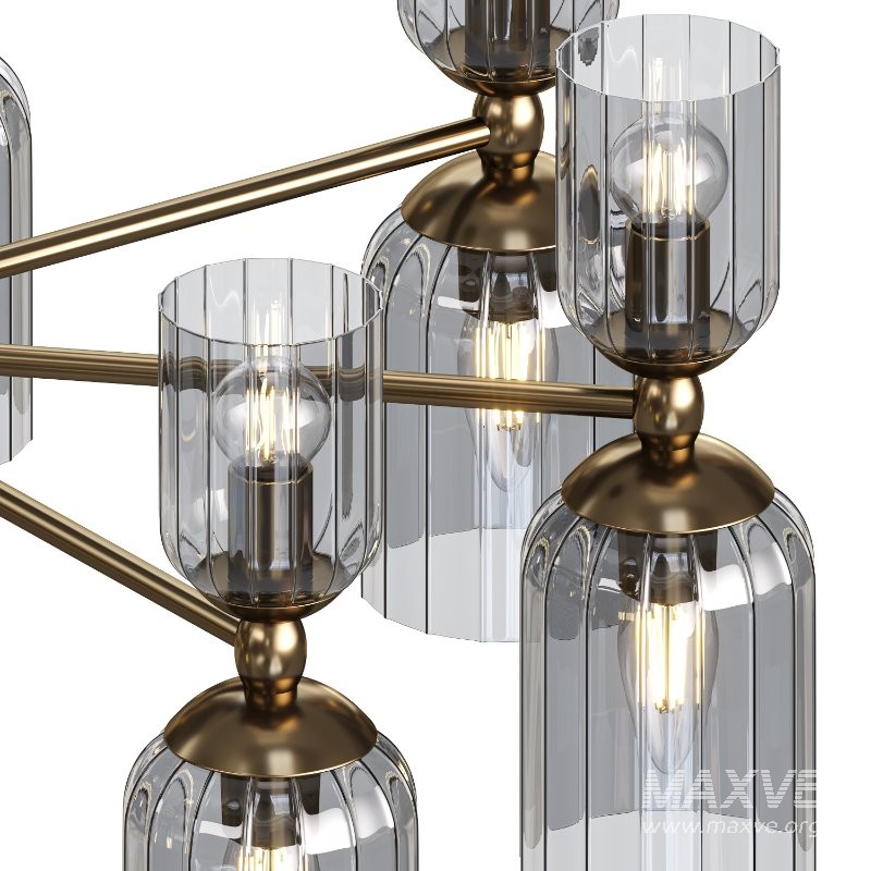 Ceiling chandelier on a rod Lumion KASSIA - Image 2