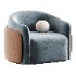 caris swivel lounge chair - Thumbnail 6