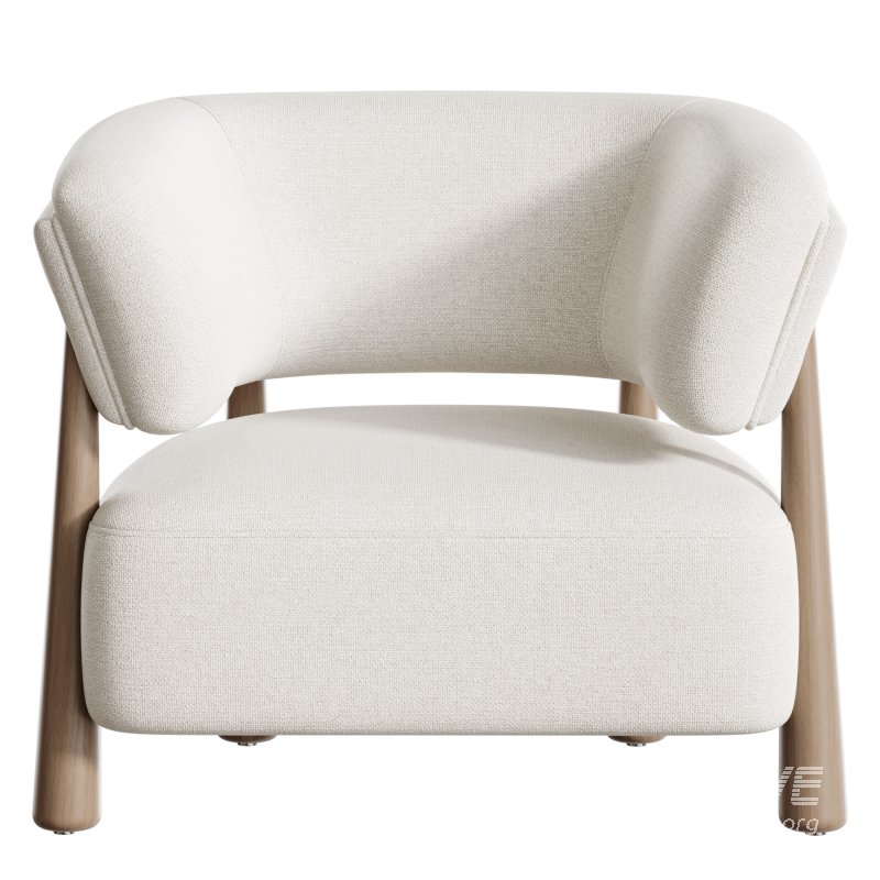 Dolores Stone Cream Fabric Occasional Chair - Image 6