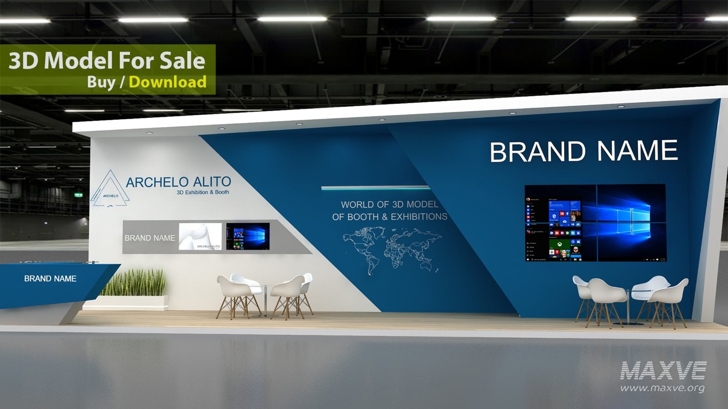 stall 3d model - Image 6