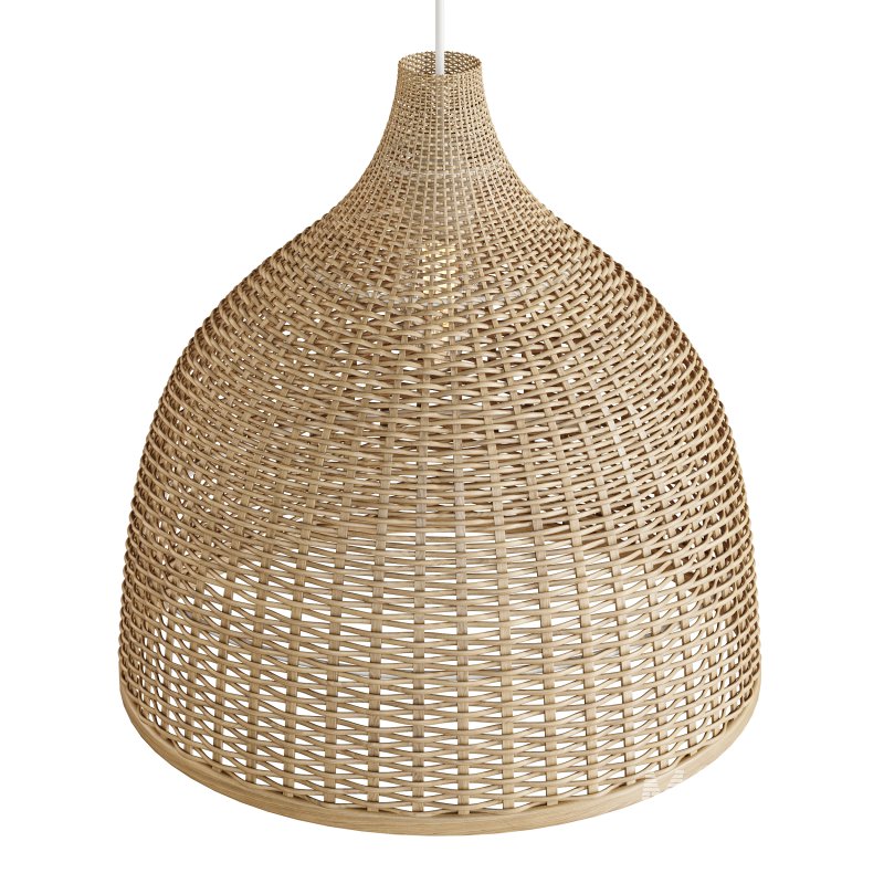 Rattan Pendant Light Handmade Basket Lamp - Image 4
