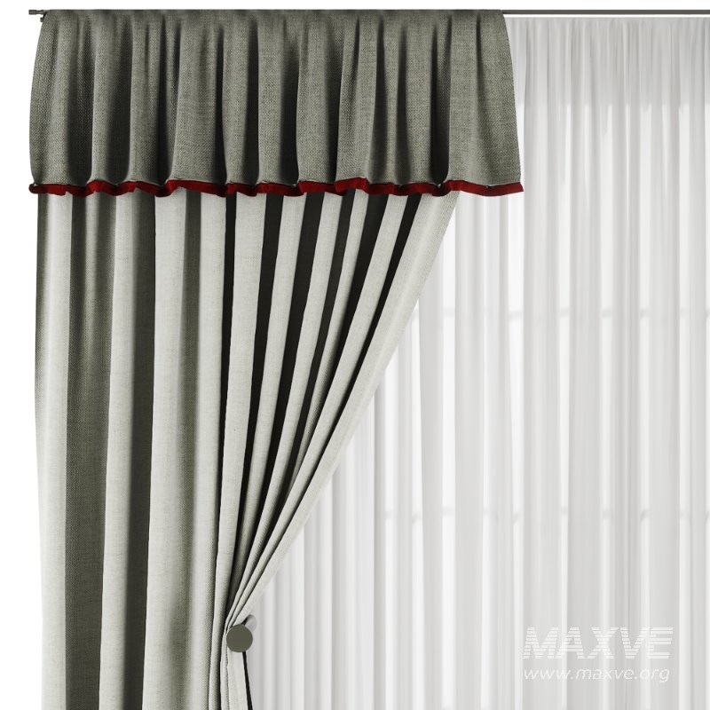 Silk and Cotton Curtain Set 94 - Image 2