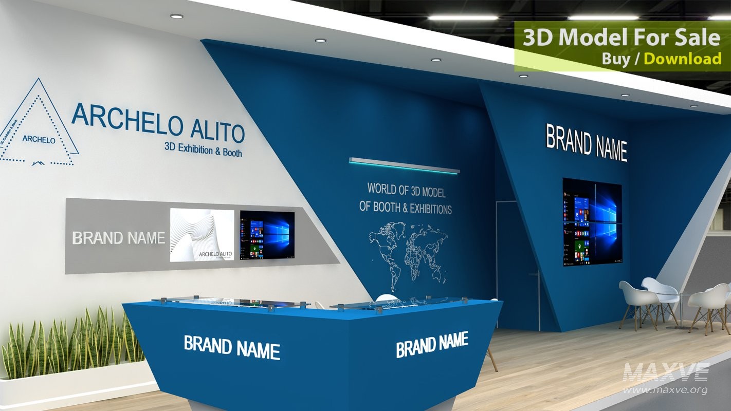 stall 3d model - Image 2