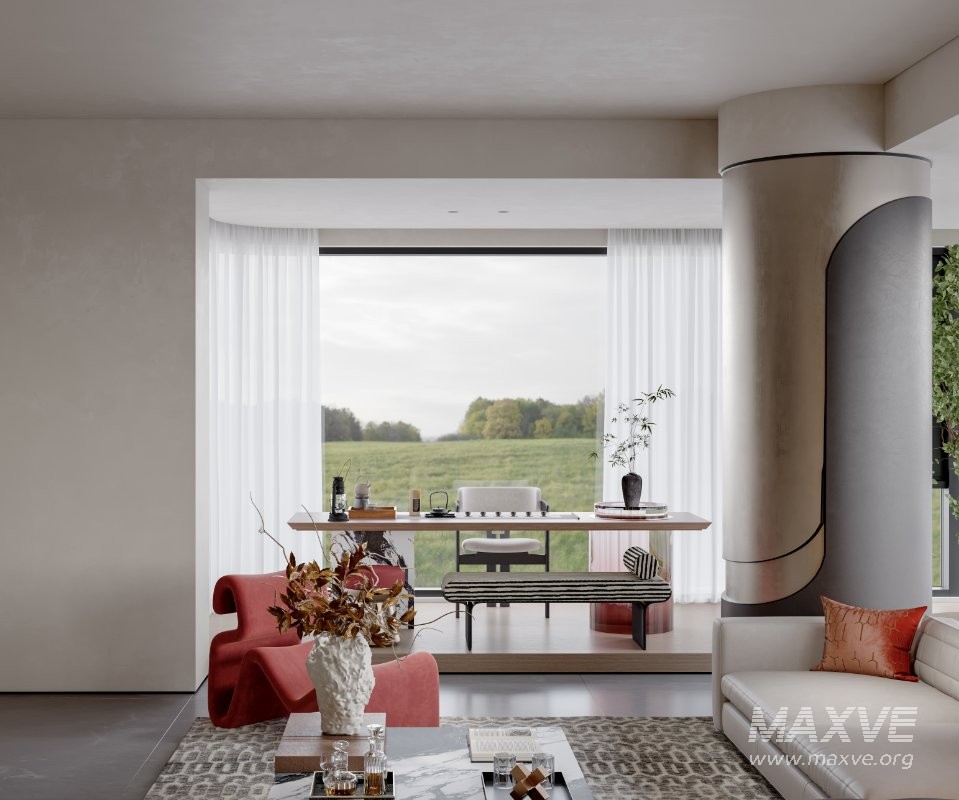 Luxurious living room and dining room - Image 3