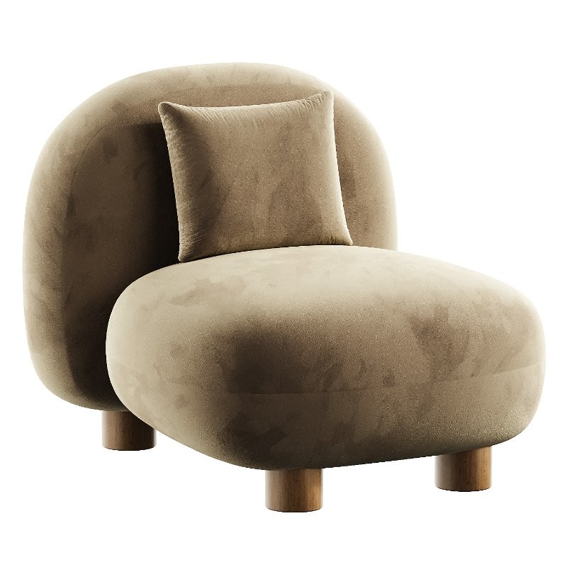 keny wine boucle armchair - Image 2