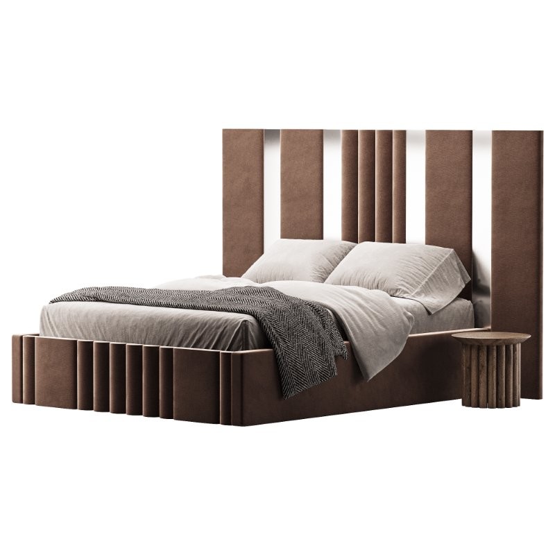 Mary Hybrid Mirror Wide Extended Headboard Bed - Image 3