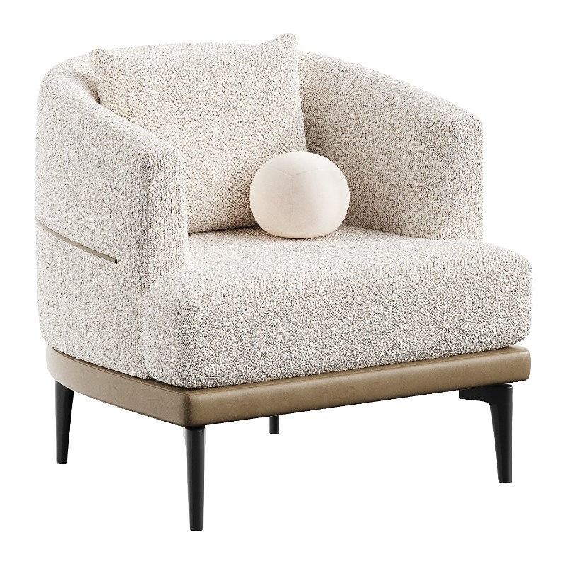 modern linen armchair - Image 5