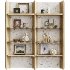 Wooden wall shelf unit with decor - Thumbnail 1