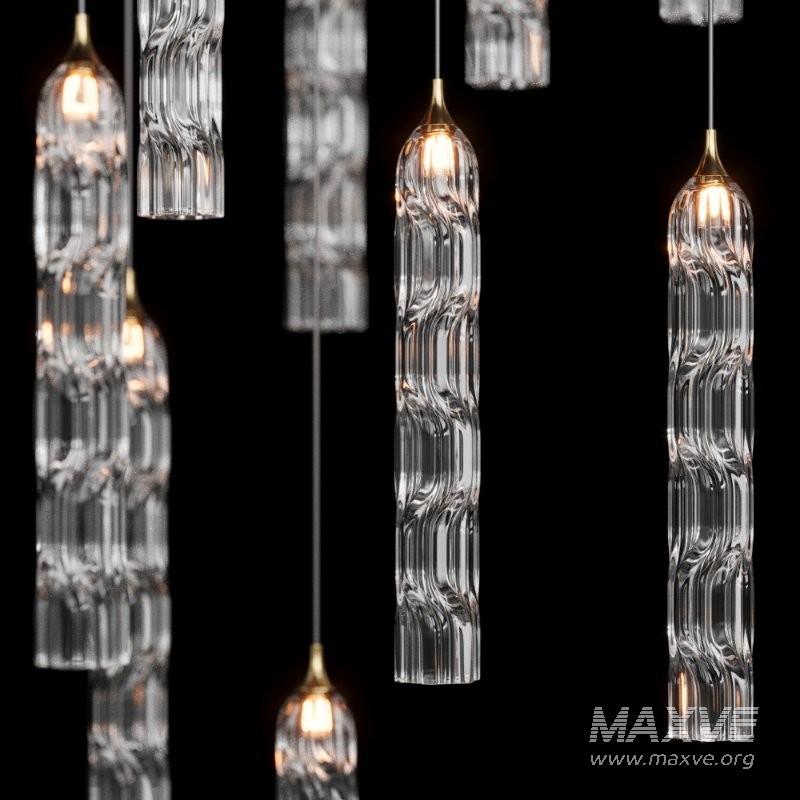 Shakuff-Twist Chandelier pendant light - Image 3