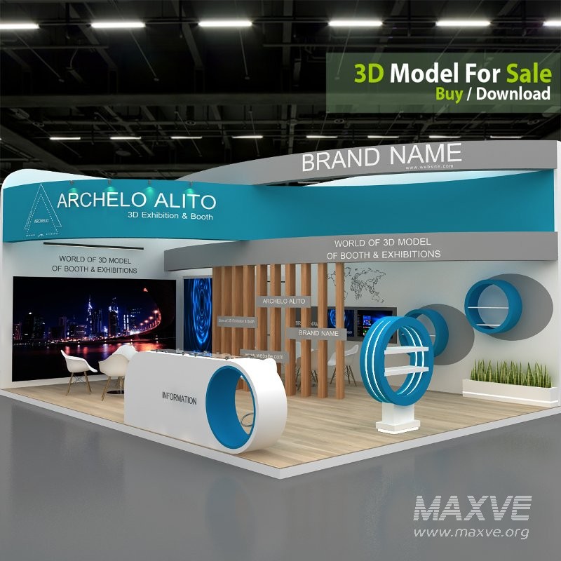 stall 3d model - Image 2