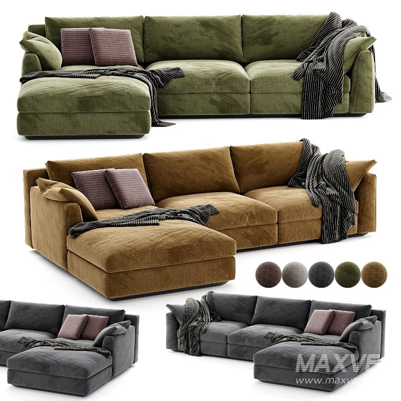 Horm Ellington Chaise Longue Sofa 2 - Image 4