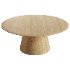 Round oak coffee table - Thumbnail 1