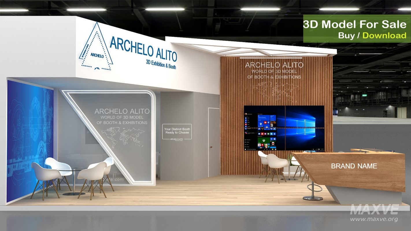 booth 3d model - Image 7